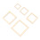 205pcs Hollow Wood Frames 5 Sizes Natural DIY 13