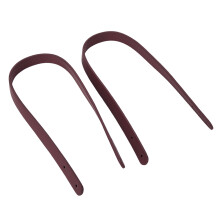 2Pcs Leather Hand Straps for Bags, 55cm, Wine Red