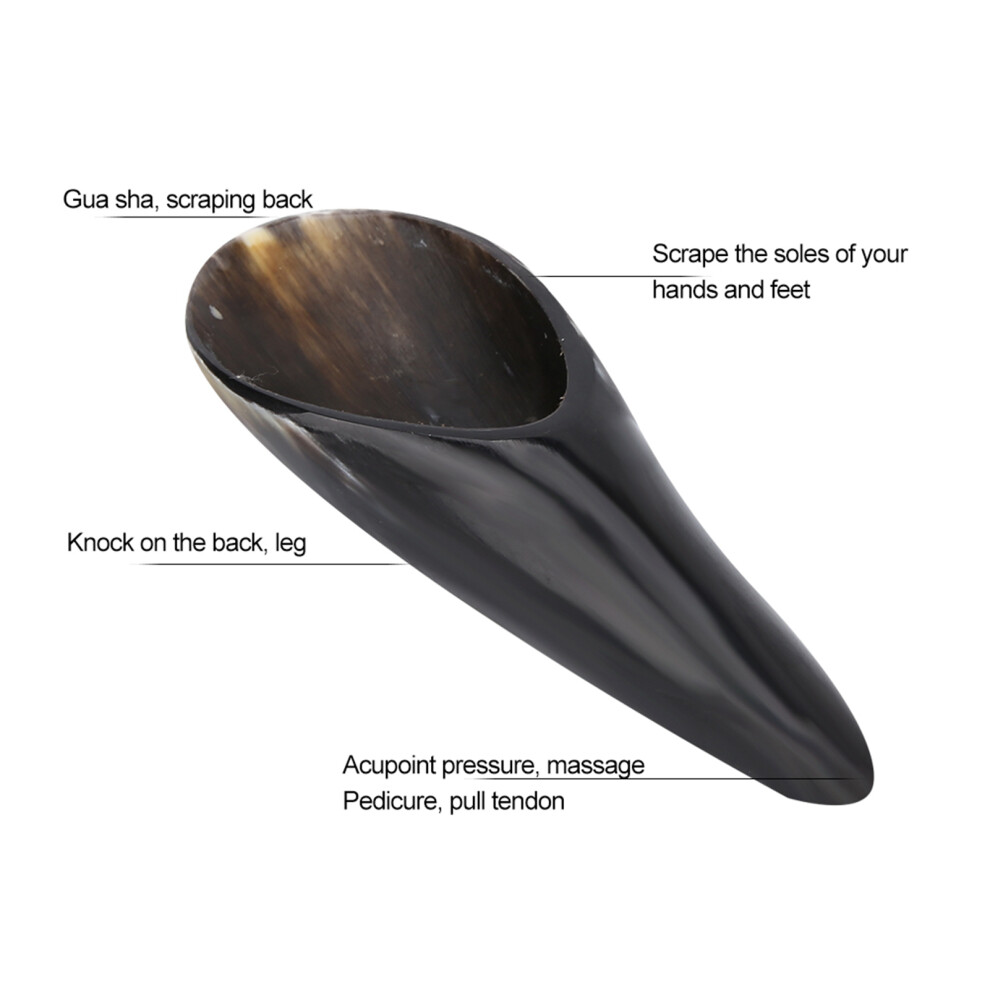 Natural Ox Horn Gua Sha Body Massage Tool 15-20cm for Pain Relief