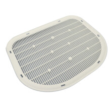 Tappetino multi-strato assorbente per lettiera di gatto 49,5x39cm antispillo riutilizzabile per animali, grigio
