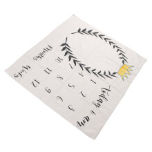 Milestone Baby Blanket 39.4x39.4 in Polyester