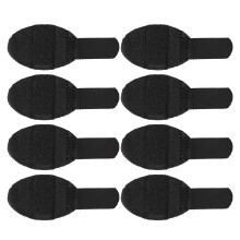 8pcs Trigger Finger Splint, 10.3x4.3cm, Black
