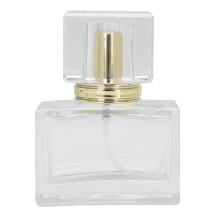 Glas-Parfümflasche 3er Set, nachfüllbar, Sprühspender, Gold, 50ml