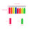Arrow Shaped Fluorescent Sticky Notes Set, 20 Sheets, Writable, Colorful Index Tabs 1