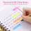 Arrow Shaped Fluorescent Sticky Notes Set, 20 Sheets, Writable, Colorful Index Tabs 5