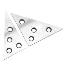 2 Stück Stahlwinkel-Set 30-60-90 & 45-45-90 Präzisions-Werkzeug für Feinmechaniker