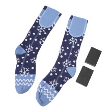 Blaue elektrische beheizte Socken, 3-Gang batteriebetriebene Winterreitbekleidung