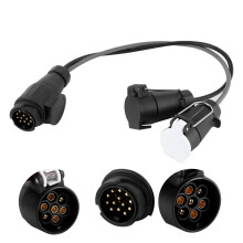 Trailer Connector Adapter 13 to 7 Pin N & S Caravan Socket Plug