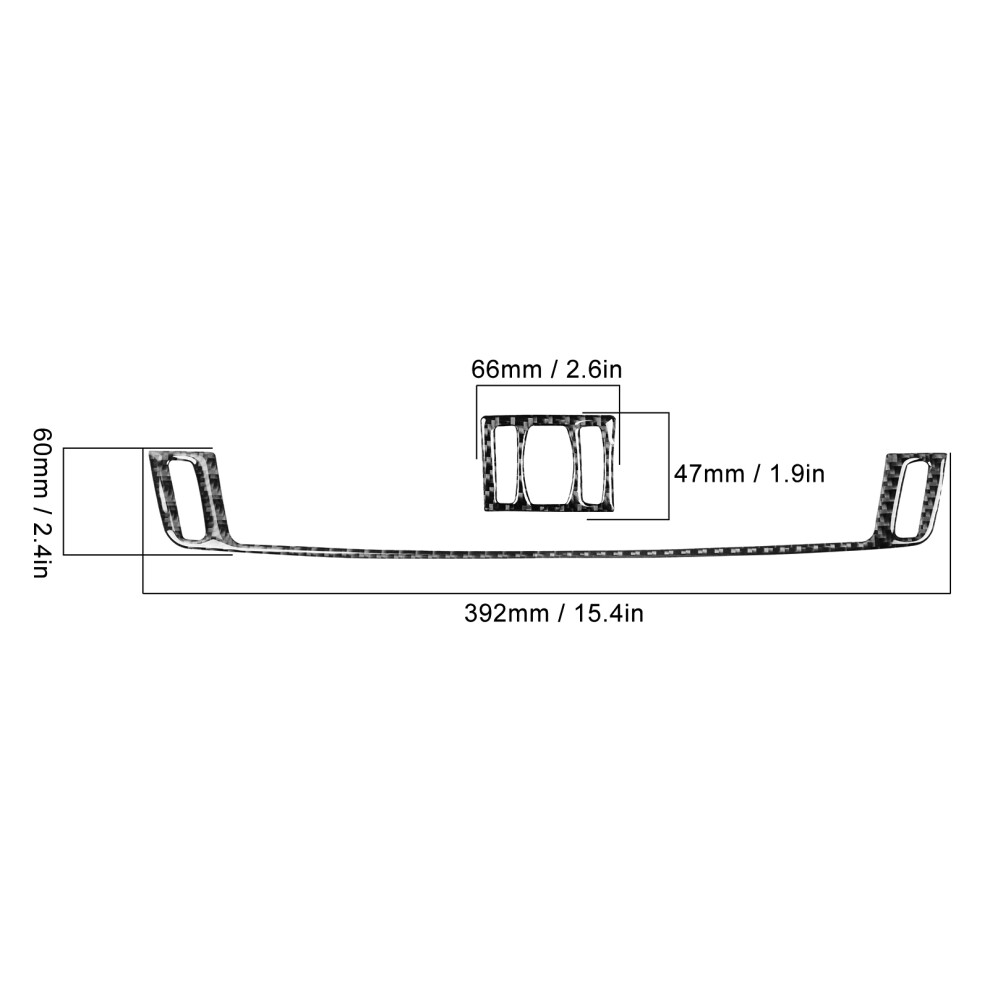 Carbon Fibre Vent Trim Bmw X5 X6 2014-2018 7790334181317