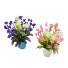 Leuchtende Aquarium-Künstliche Blumen Dekoration 2 Stück Resin & Silikon Aquarienvasen