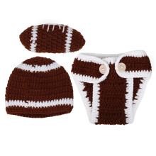 Neugeborenes Babyhut & Hosen Baseball-Kostüm-Set, Baumwollmischung, 0-3 Monate