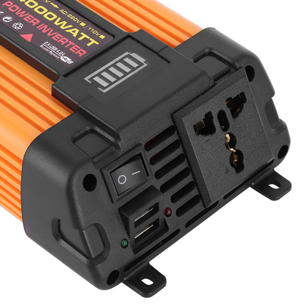 Dual Usb 4000W Car Inverter 12V Modified Sine Wave Transformer 4231388326642