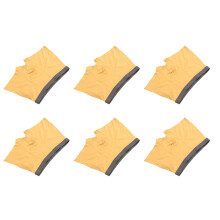 6 Stück Herren Baumwolle U-förmige 3D-Slips, atmungsaktiver Elastikbund, Ziegelgelb, 2XL