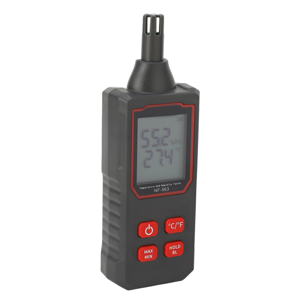 Nf-563 Digital Hygrometer Temperature & Humidity Meter With Lcd Backlight 7891388327130