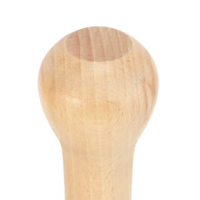 Round Spice Jar Set with Beech Wood & Stainless Steel - 20x28cm