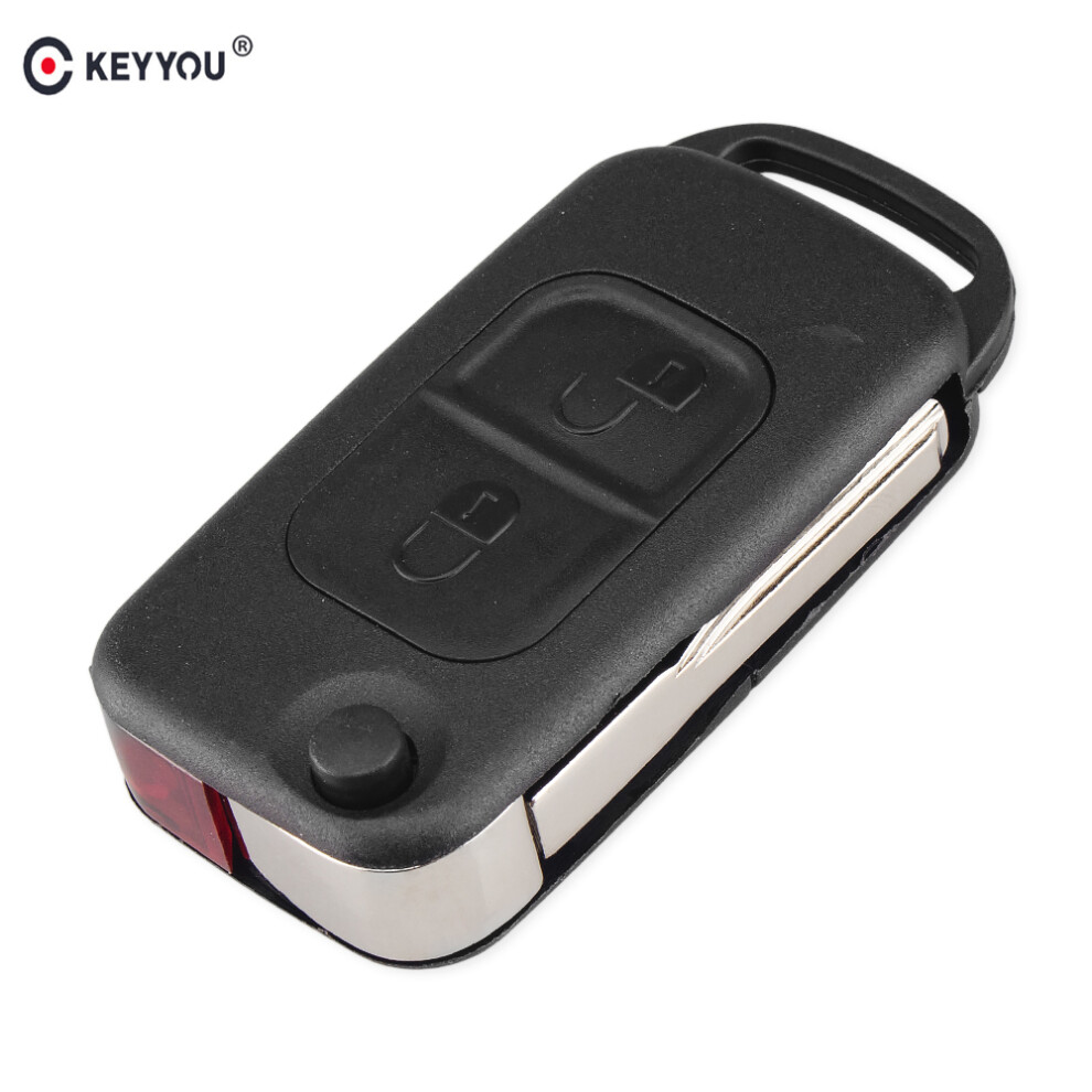 Flip Folding Remote Key Shell 2 Button For Mercedes Benz Slk E113 A C E S W168 W202 W203 Auto Car Key Shell Case 6935161663983