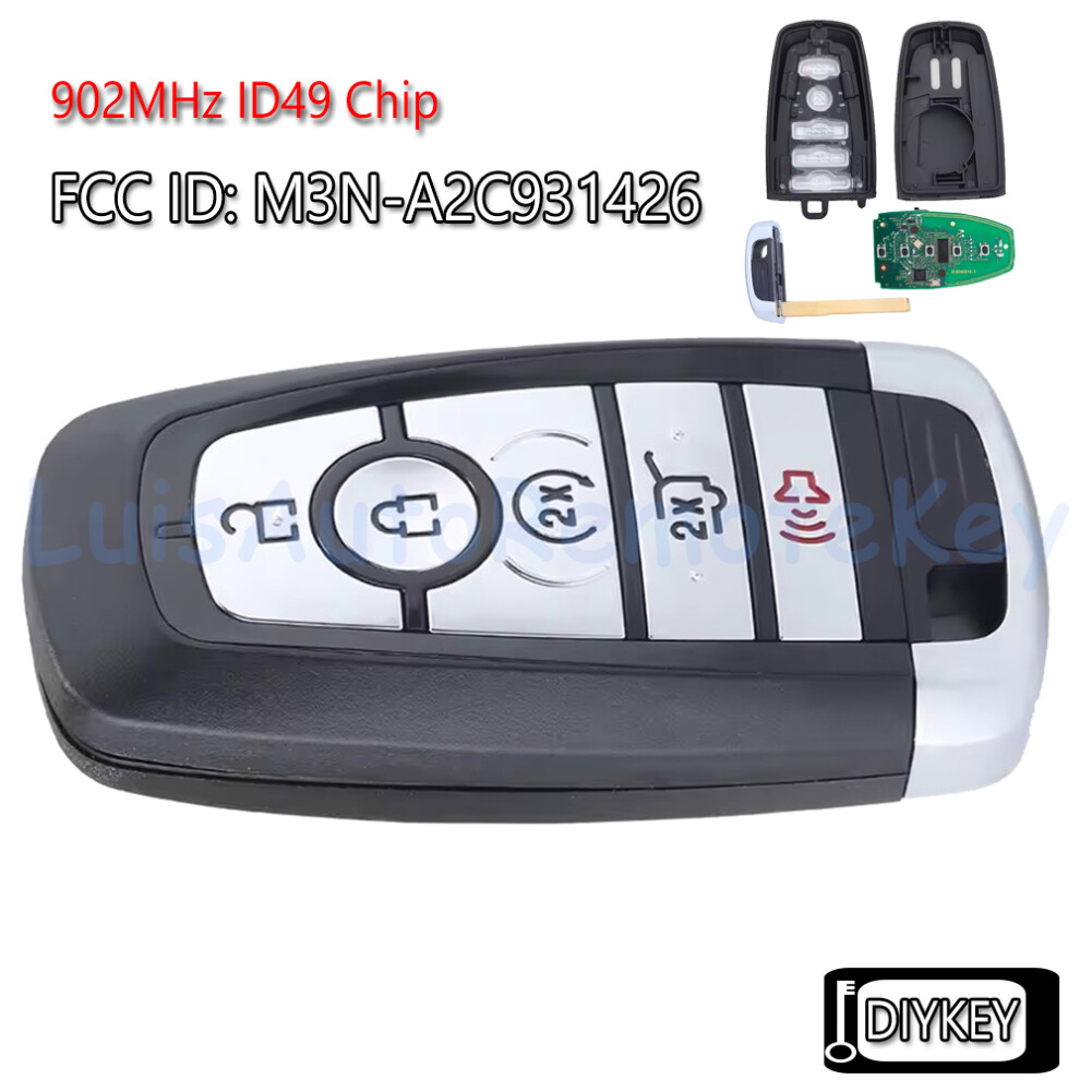 5Buttons Smart Remote Car Key Fob 902Mhz Id49 Chip For Ford Expedition Explorer Escape Edgs St 2017-2022 M3n-A2c931426 164-R8198 6935161647761