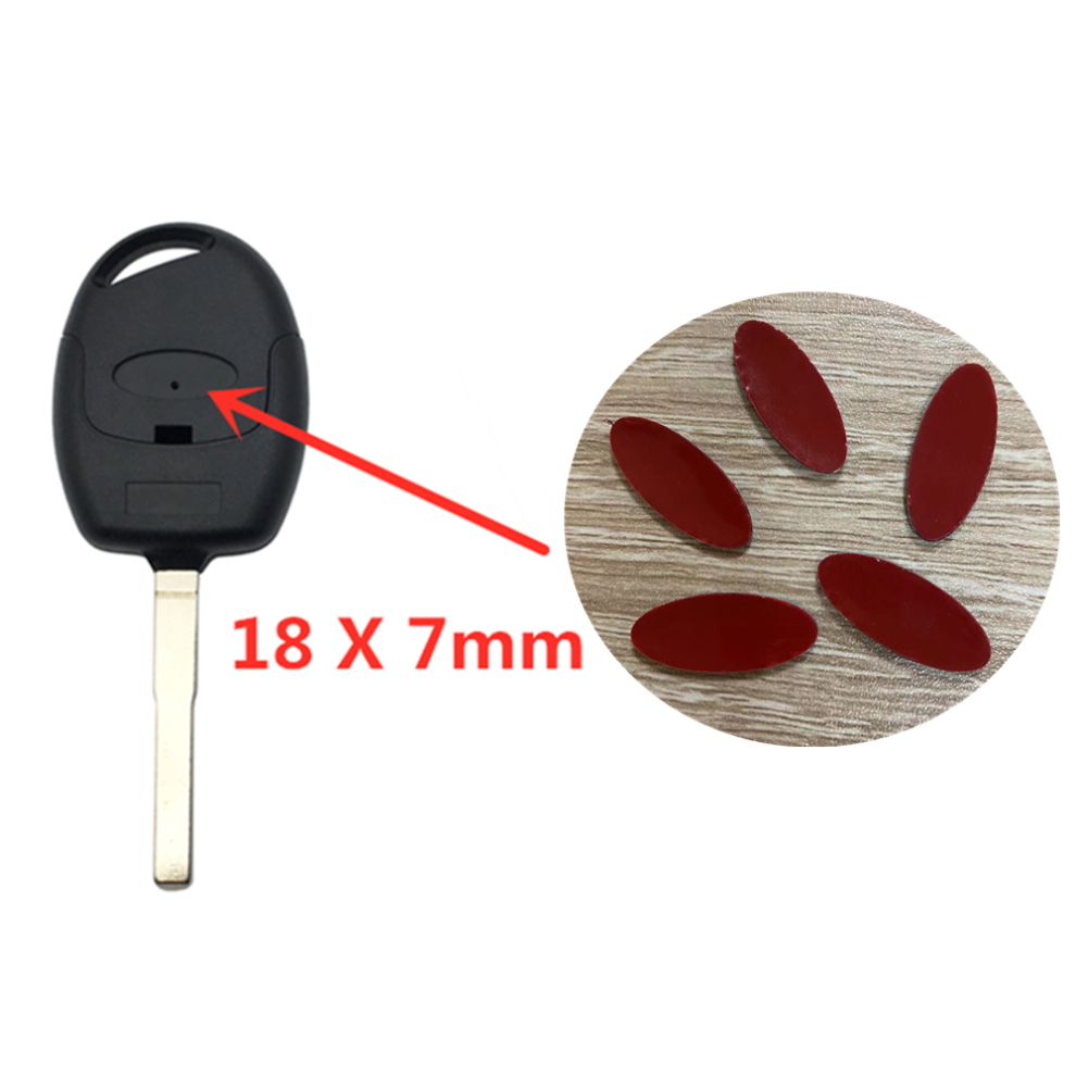 3D Aluminium Car Remote Control Key Badge Emblem Stickers For Ford Fiesta Ranger Fusion Mondeo Mustang Transit Auto Accessories 6935161643688
