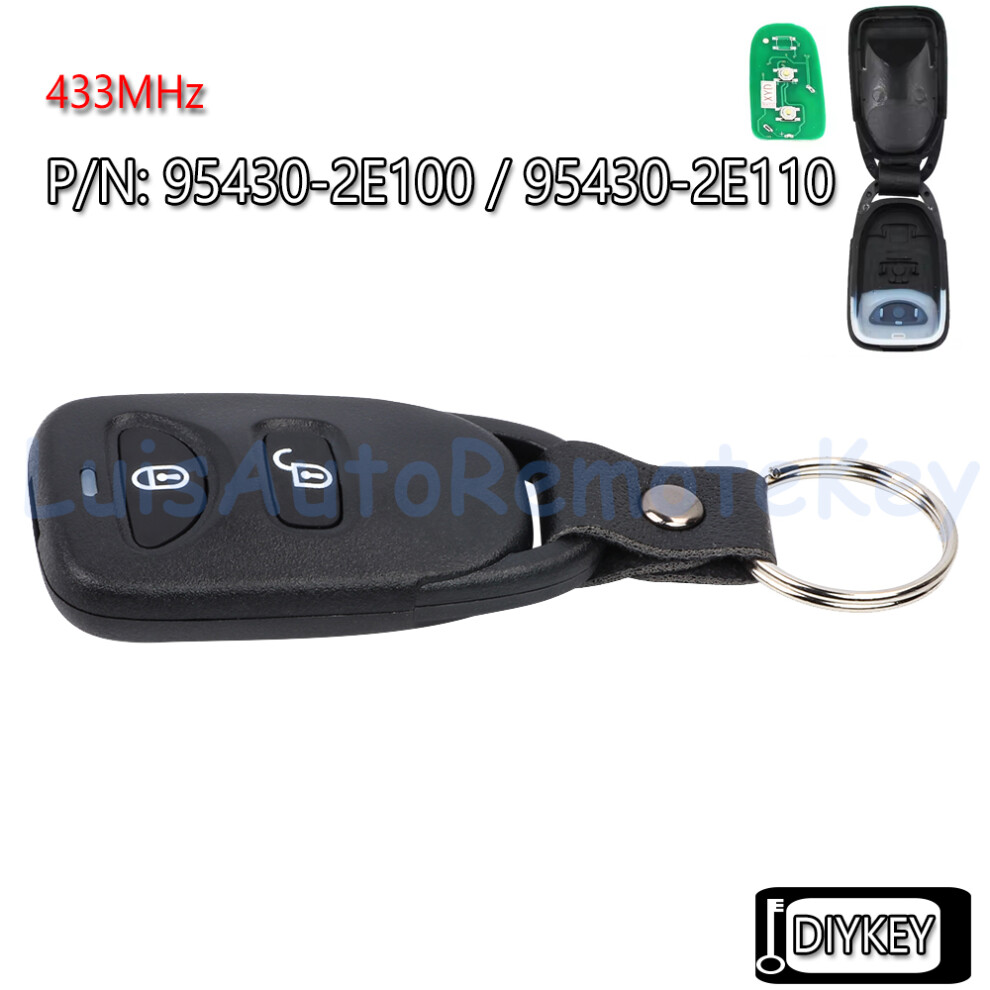 2 Buttons Remote Car Key Fob 433Mhz For Hyundai Tucson 2005 2006 2007 2008 2009 P/N: 95430-2E100, 95430-2E110 Fcc Id: Oka-311T 6935161637403