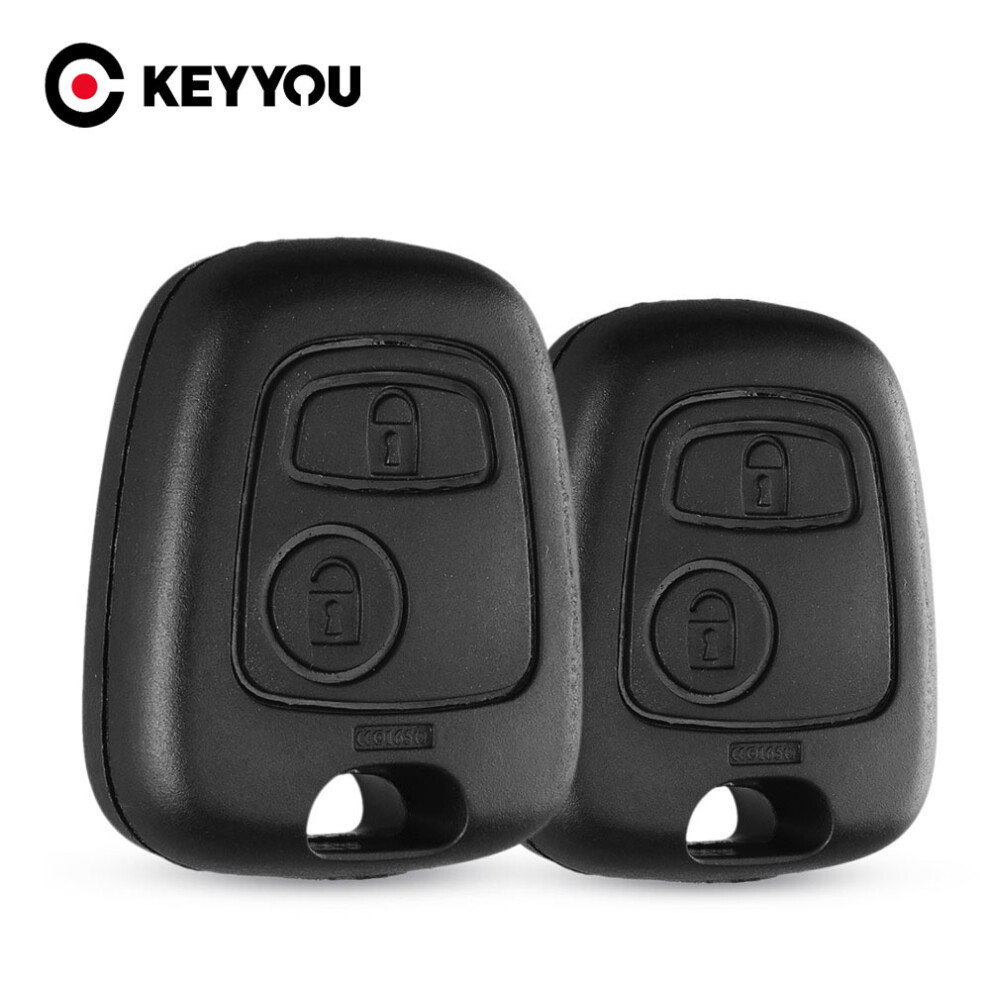 10X Remote Key Case Shell Entry Fob 2 Buttons For Peugeot 106 206 306 406 Without Blade 6935161632583