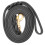 Leather Dog Training Leash 210x1.2cm Black Cowhide 2