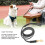 Leather Dog Training Leash 210x1.2cm Black Cowhide 3