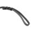 Leather Dog Training Leash 210x1.2cm Black Cowhide 5