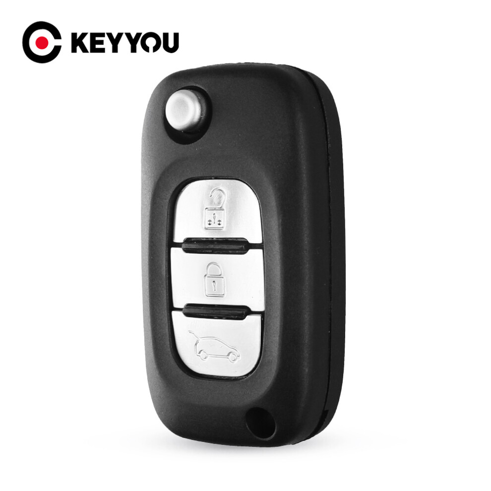 3 Buttons Remote Flip Key Shell Case Fob For Renault Clio Kangoo Modus Megane Car Key 6935161641905