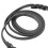 Leather Dog Training Leash 210x1.2cm Black Cowhide 7