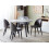 Beliani Dining Table MOSBY White Marble 110 cm 110 cm 2