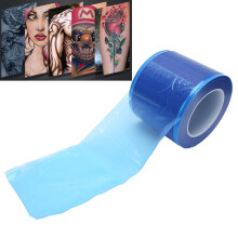 Disposable Blue Transparent Waterproof Tattoo Barrier Film Roll, 1200 Sheets