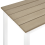 Beliani Garden Dining Table MESSINA 100 cm 52 cm White 5