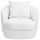 Beliani Swivel Armchair ANDALEN Fabric White 4