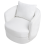 Beliani Swivel Armchair ANDALEN Fabric White 5