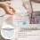 Large Double Layer Office Storage Box White ABS 21x28.4x21.9cm 5