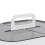 Large Double Layer Office Storage Box White ABS 21x28.4x21.9cm 13