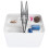 Large Double Layer Office Storage Box White ABS 21x28.4x21.9cm 14