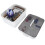 Large Double Layer Office Storage Box White ABS 21x28.4x21.9cm 16