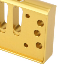 10‑Hole Aluminum Comb for SP20 Harmonica Gold Finish Blues Accessory