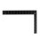 Teacher 0-30cm 0-20cm Measuring Range L Shaped Design Square Ruler Black 2