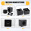 10Pcs Microphone MarkFlag Mic Station- Square Interview Box Stand Flags Shaped Holder Reporter Injection,Black 6