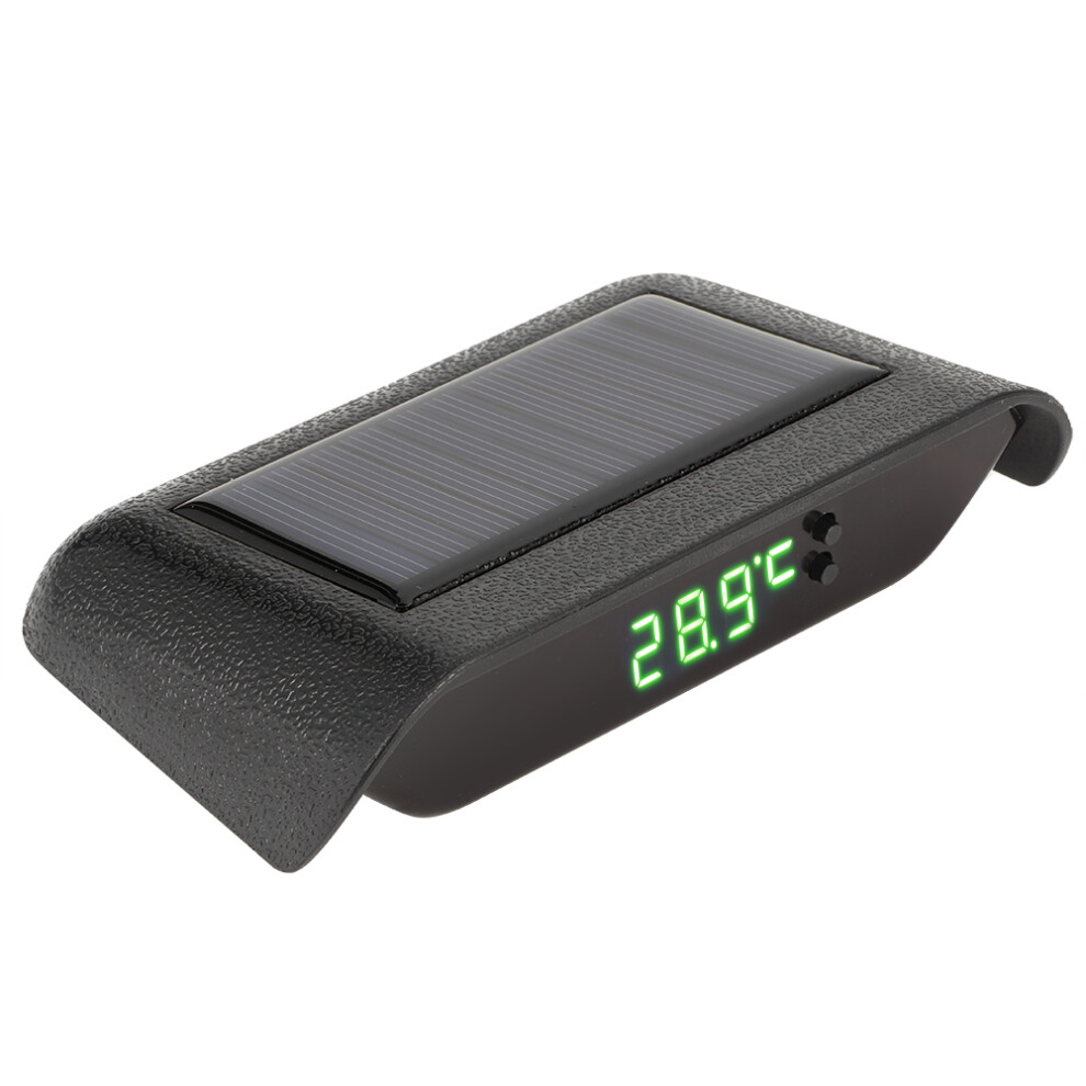 Solar Car Clock Portable Led Digital 12.5X8cm Red Green/Blue/White 8201388328133
