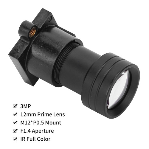 12mm 3MP Objektiv M12 Vollfarbe