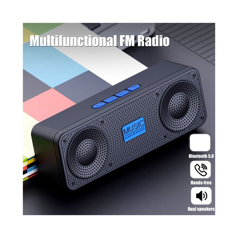 Photos - Radio / Clock Jojomino Portable FM Radio Wireless 5.0 TWS Speaker MP3 Music Player Support TF Card U Disk USB Charging Radio-A 