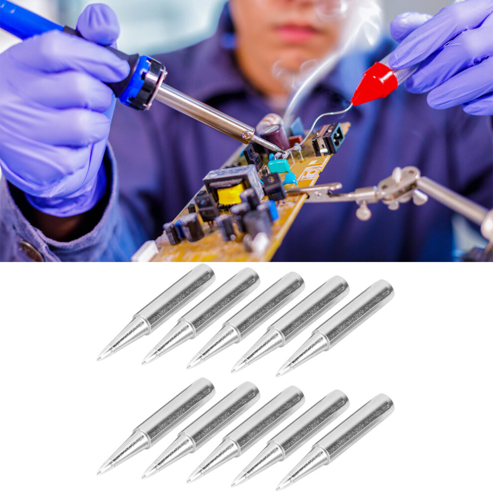 10Pcs Copper Soldering Iron Tips 900M-T-1.6D Welding Tool Accessories 4651388329717