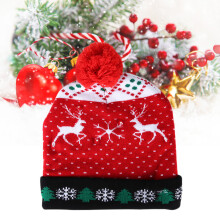 Luminous Knitted Christmas Hat for Adults and Kids Light Up Xmas Decor Type 4