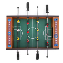 Wooden Foosball Table Soccer Game for Kids Indoor Fun 34.5x21.5cm