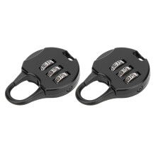 Portable 3 Digit Password Padlock for Backpack Anti Theft Lock 6pcs Australia