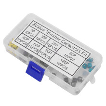 80pcs Trimmer Capacitor Kit 5/10/20/30/40/60/70/120P 6mm Plastic