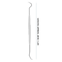 100pcs Disposable Metal Plastic Dental Explorers Double Ends Probe Hook 18cm